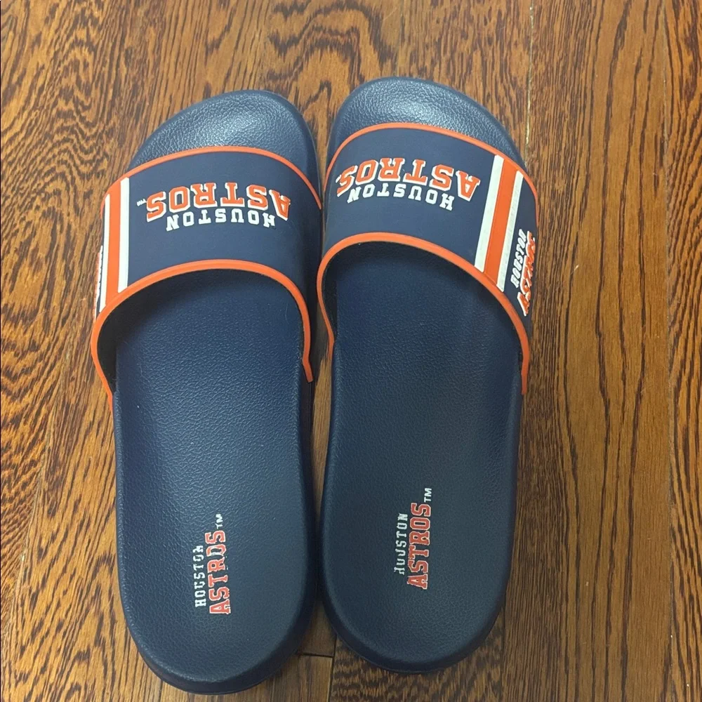 Houston Astros Slide Sandals Men’s Size: Large 11/12 like new